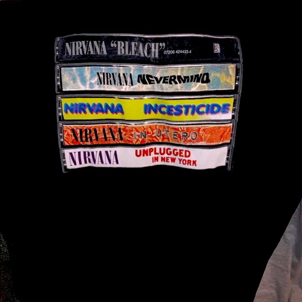 Nirvana black hot topic shirt new with tags